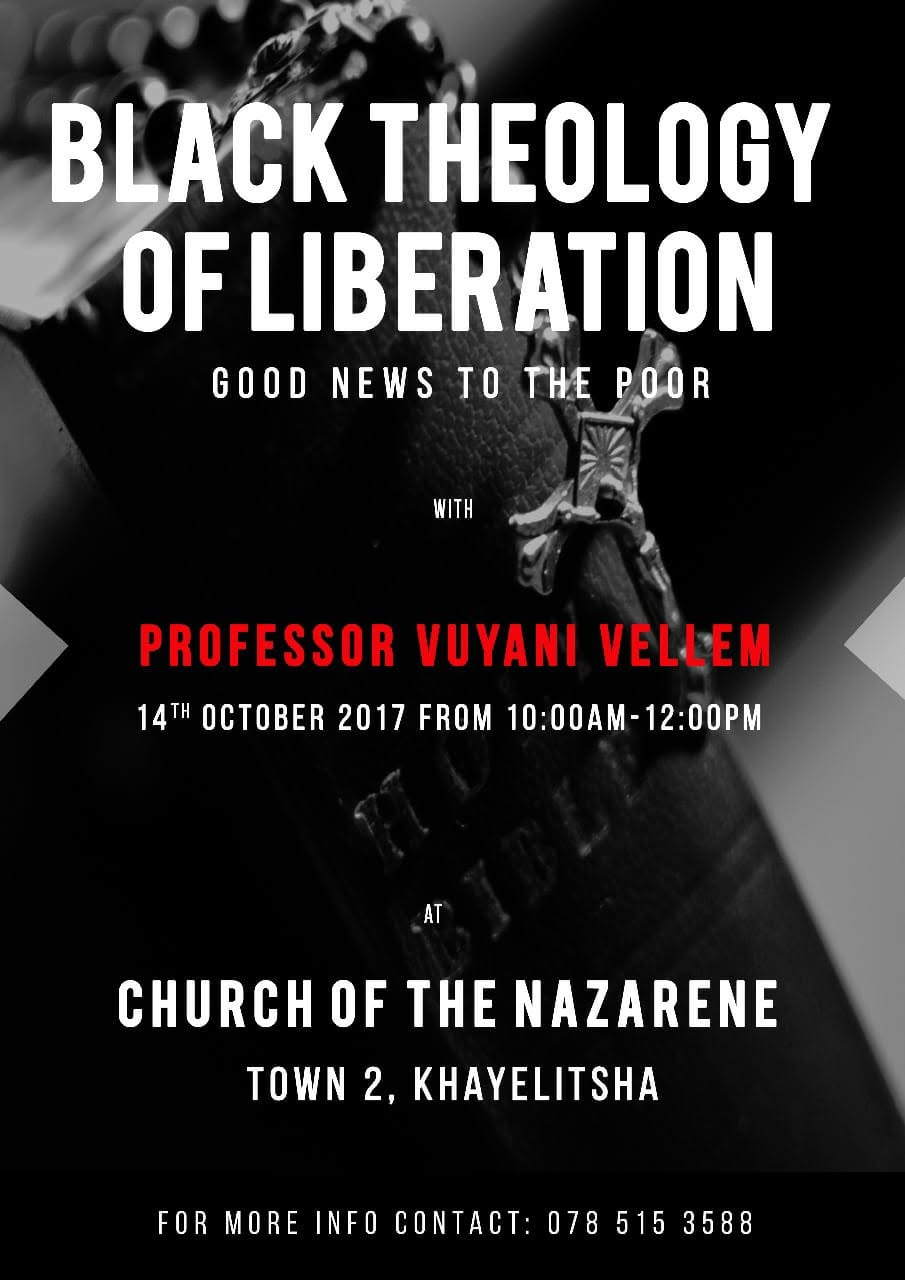 Poster for a Black Theology of Liberation gathering.